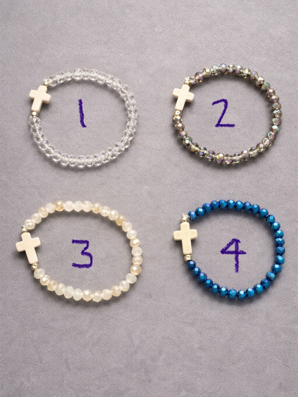 ⚠️ 5/25: Pick 1 Handmade Christian Cross Beaded Bracelets